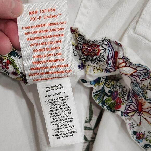 Koi Adjustable Drawstring Waist Cargo Pockets Scrub Pants White Size 2X Petite - Picture 11 of 12